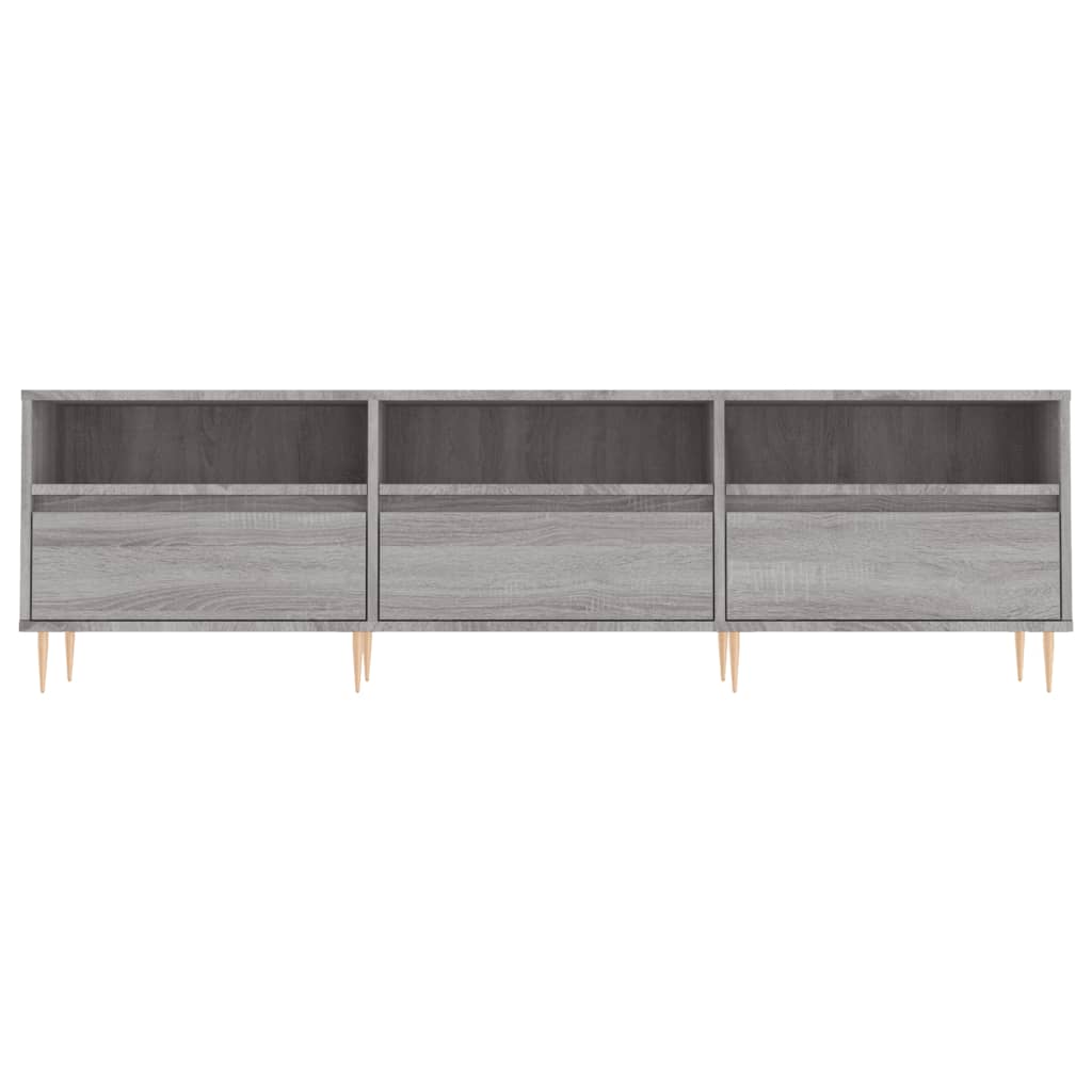 Szürke sonoma színű szerelt fa tv-szekrény 150x30x44,5 cm Szürke sonoma színű szerelt fa tv-szekrény 150x30x44,5 cm