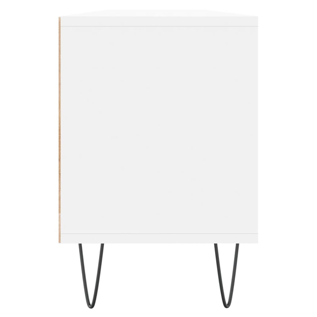 Fehér szerelt fa tv-szekrény 150 x 30 x 44,5 cm Fehér szerelt fa tv-szekrény 150 x 30 x 44,5 cm