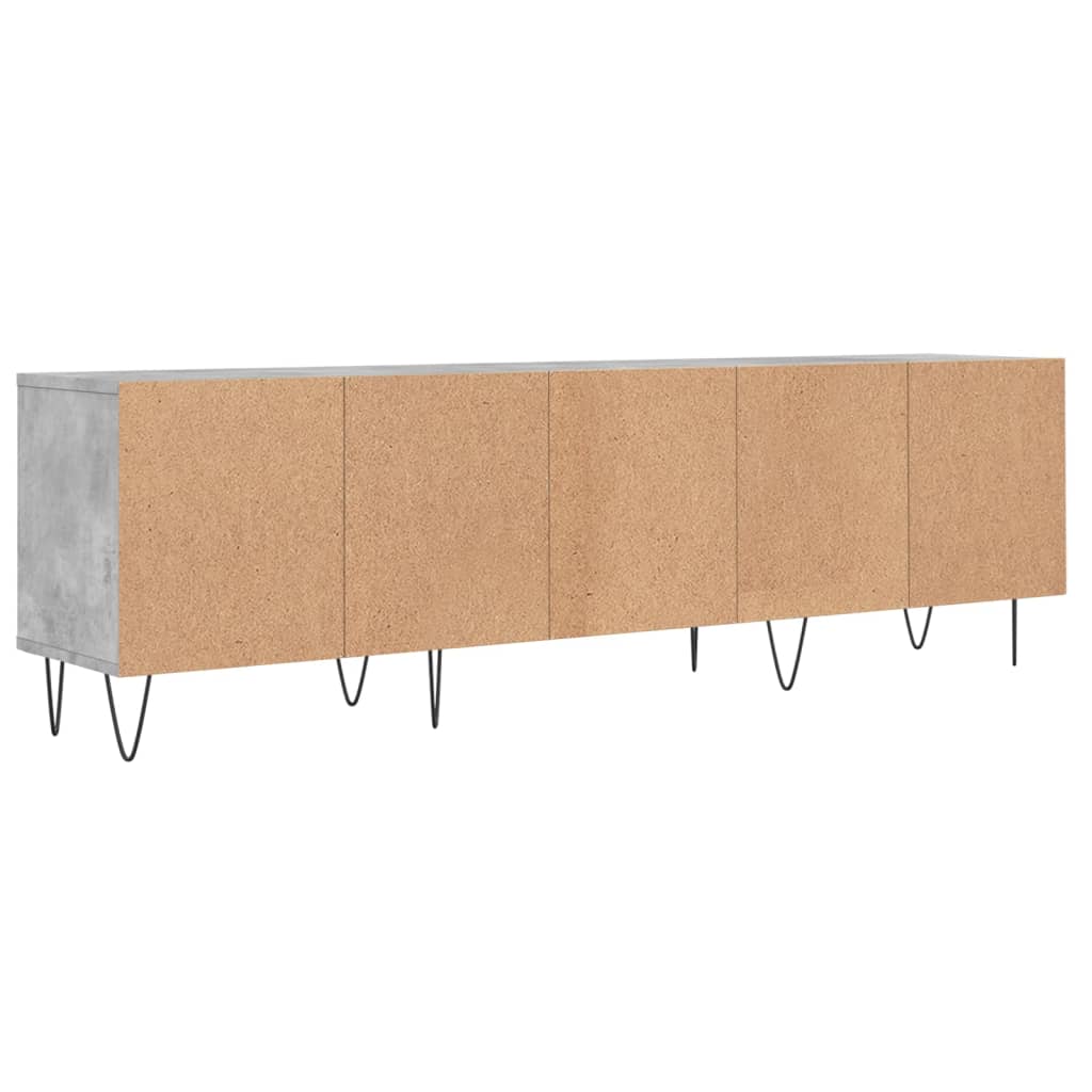 Betonszürke szerelt fa tv-szekrény 150x30x44,5 cm Betonszürke szerelt fa tv-szekrény 150x30x44,5 cm