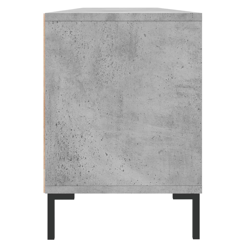 Betonszürke szerelt fa tv-szekrény 150x30x44,5 cm