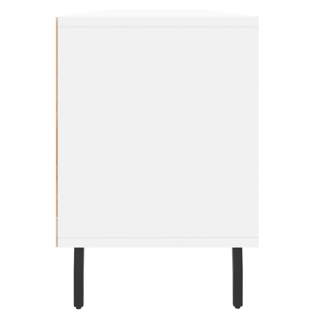 Fehér szerelt fa tv-szekrény 150 x 30 x 44,5 cm Fehér szerelt fa tv-szekrény 150 x 30 x 44,5 cm