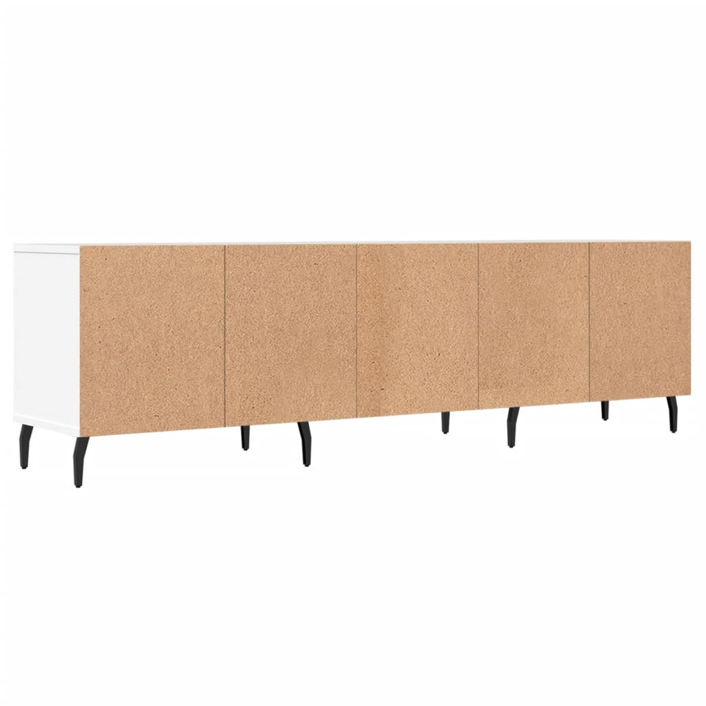 Fehér szerelt fa tv-szekrény 150 x 30 x 44,5 cm Fehér szerelt fa tv-szekrény 150 x 30 x 44,5 cm