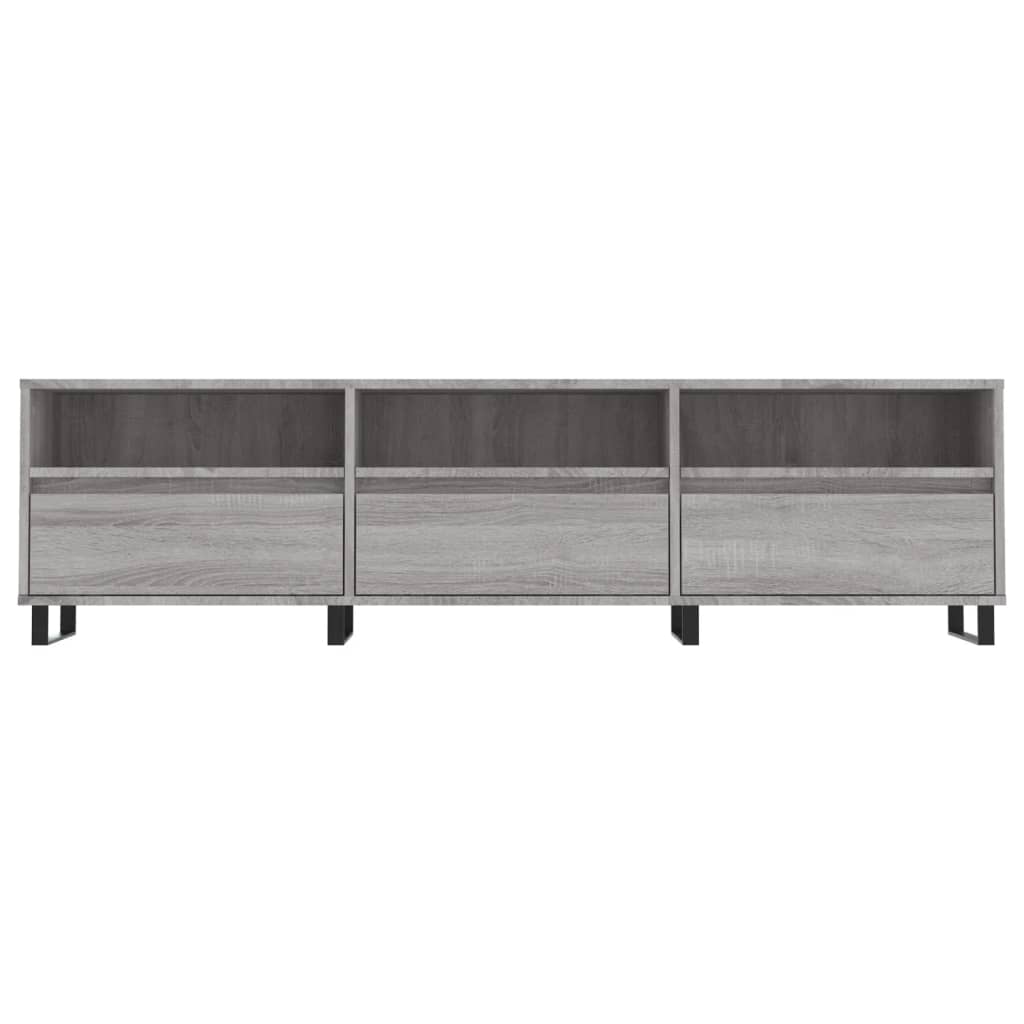 Szürke sonoma színű szerelt fa tv-szekrény 150x30x44,5 cm Szürke sonoma színű szerelt fa tv-szekrény 150x30x44,5 cm