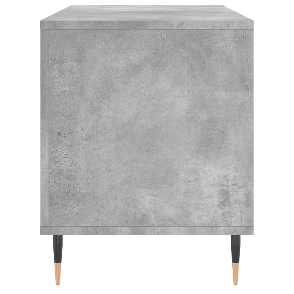 Betonszürke szerelt fa hanglemezszekrény 100 x 38 x 48 cm