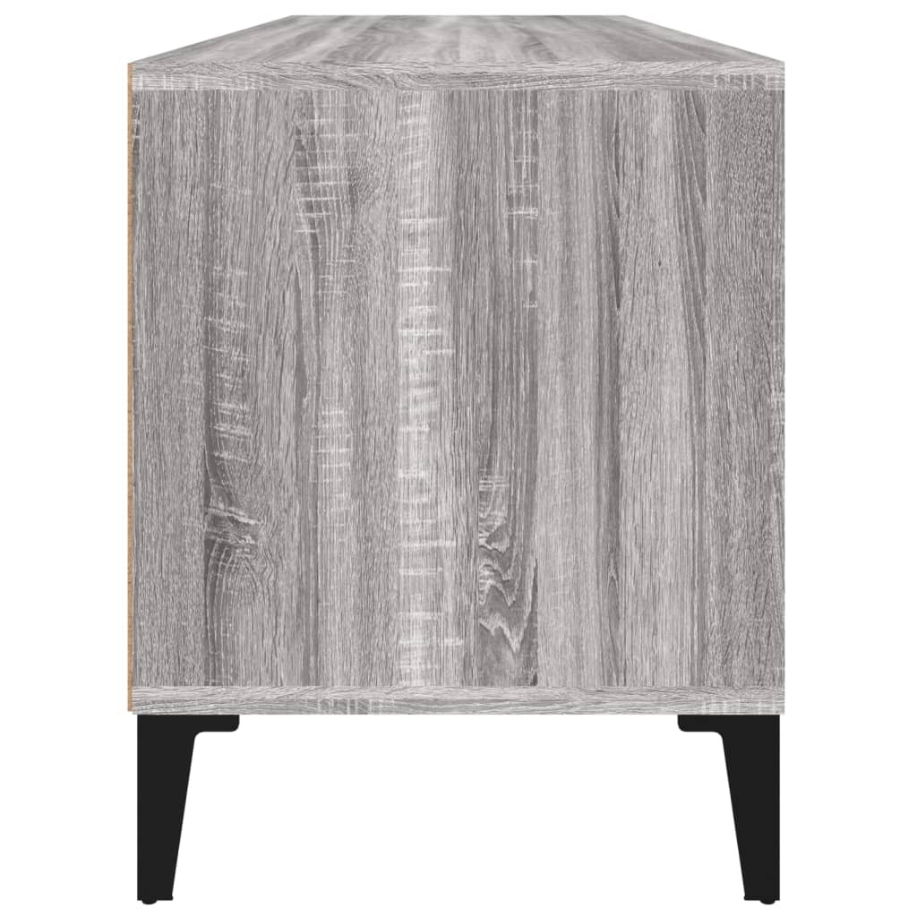 Szürke sonoma színű szerelt fa tv-szekrény 100x34,5x44,5 cm Szürke sonoma színű szerelt fa tv-szekrény 100x34,5x44,5 cm