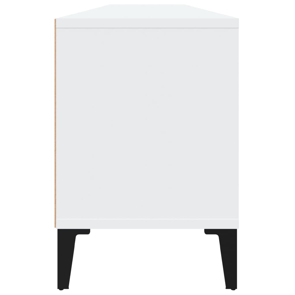 Fehér szerelt fa tv-szekrény 150 x 30 x 44,5 cm Fehér szerelt fa tv-szekrény 150 x 30 x 44,5 cm
