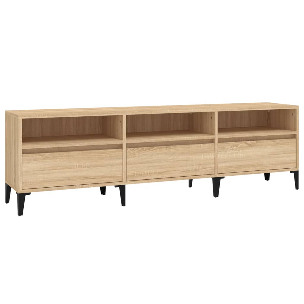 Sonoma-tölgyszínű szerelt fa fali tv-szekrény 150x30x44,5 cm Sonoma-tölgyszínű szerelt fa fali tv-szekrény 150x30x44,5 cm