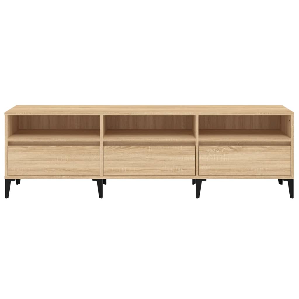Sonoma-tölgyszínű szerelt fa fali tv-szekrény 150x30x44,5 cm Sonoma-tölgyszínű szerelt fa fali tv-szekrény 150x30x44,5 cm