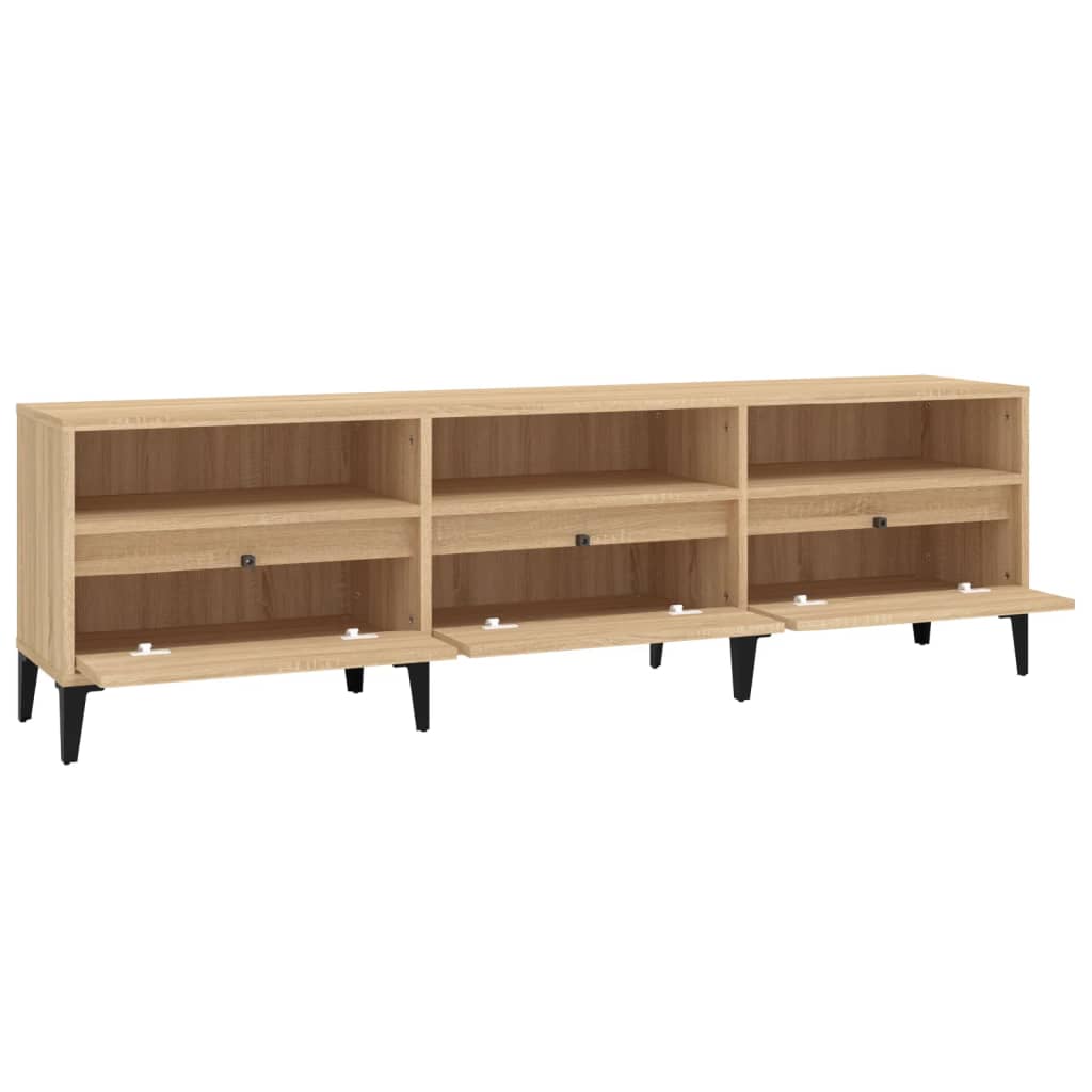 Sonoma-tölgyszínű szerelt fa fali tv-szekrény 150x30x44,5 cm Sonoma-tölgyszínű szerelt fa fali tv-szekrény 150x30x44,5 cm