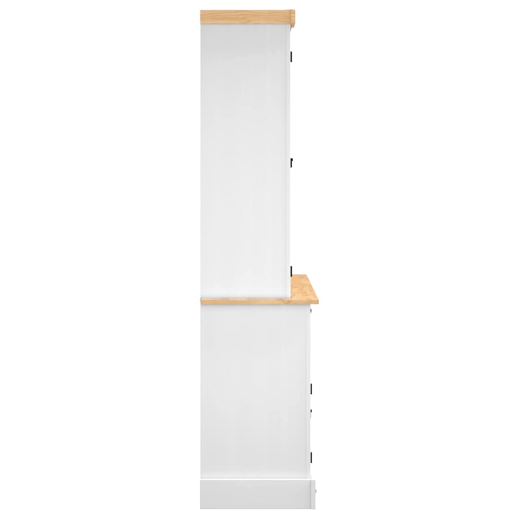 Corona fehér tömör mexikói fenyő magasszekrény 112x43x196 cm