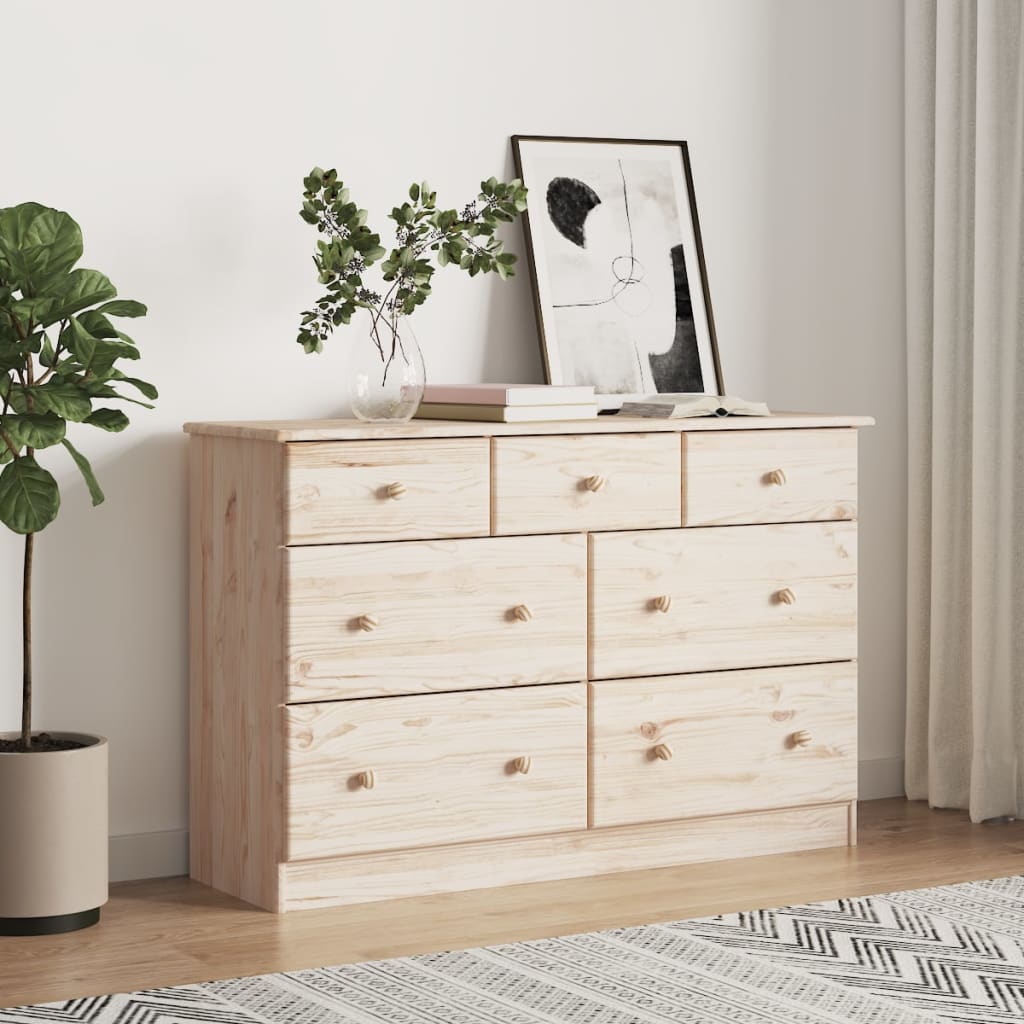 Alta tömör fenyőfa komód 112x35x73 cm Alta tömör fenyőfa komód 112x35x73 cm