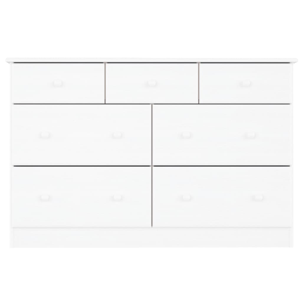 Alta fehér tömör fenyőfa komód 112x35x73 cm Alta fehér tömör fenyőfa komód 112x35x73 cm
