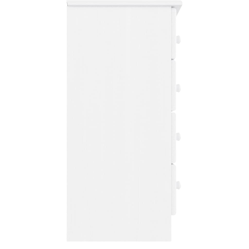 Alta fehér tömör fenyőfa komód 77x35x73 cm Alta fehér tömör fenyőfa komód 77x35x73 cm