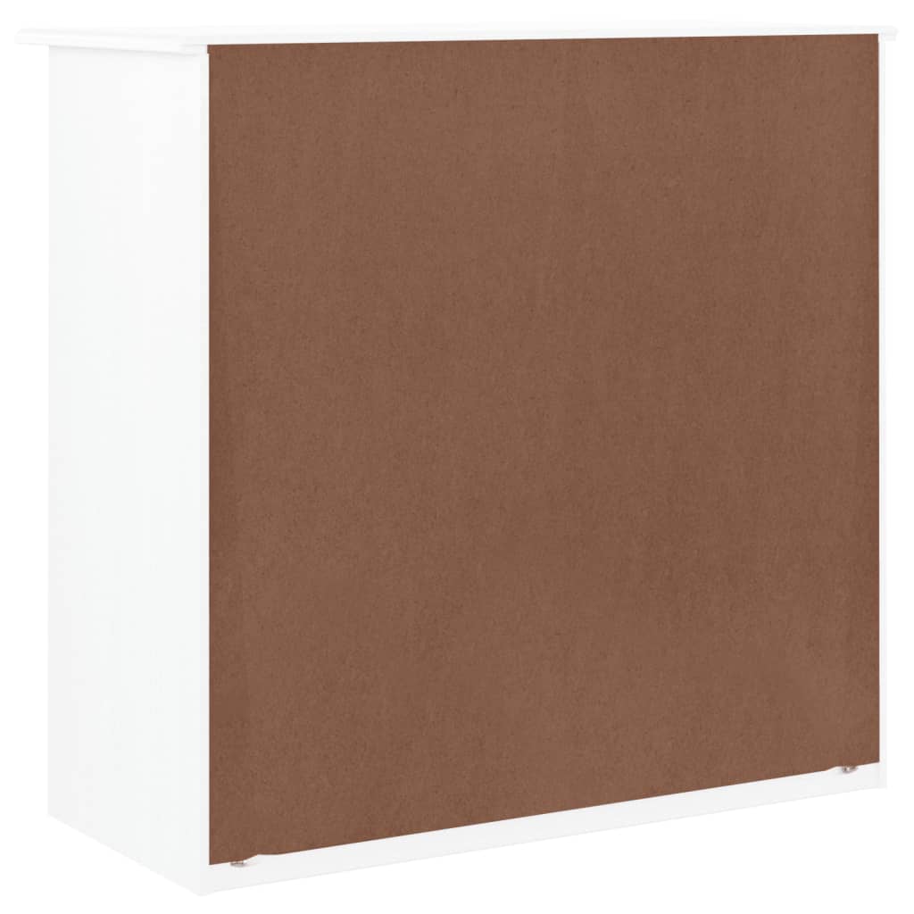Alta fehér tömör fenyőfa komód 77x35x73 cm Alta fehér tömör fenyőfa komód 77x35x73 cm