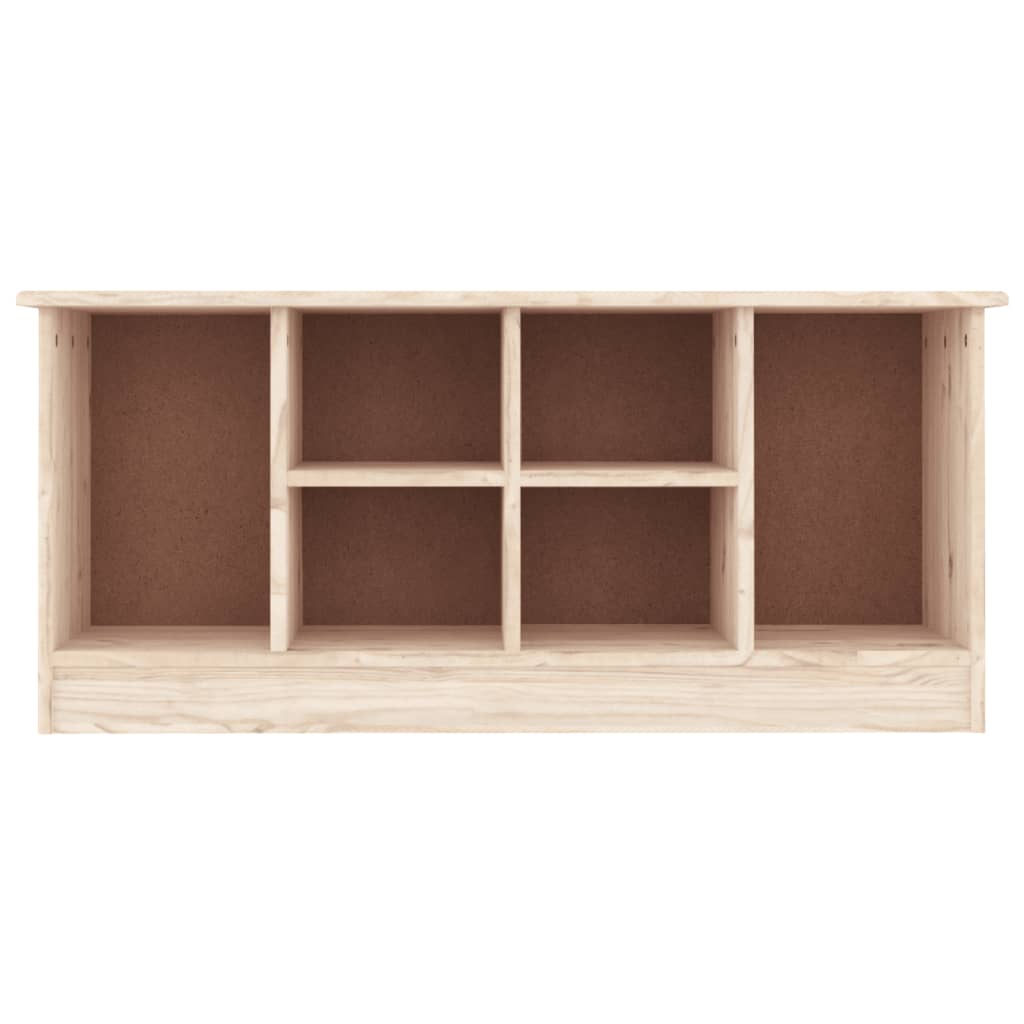 Alta tömör fenyőfa cipőszekrény 100x35x45 cm