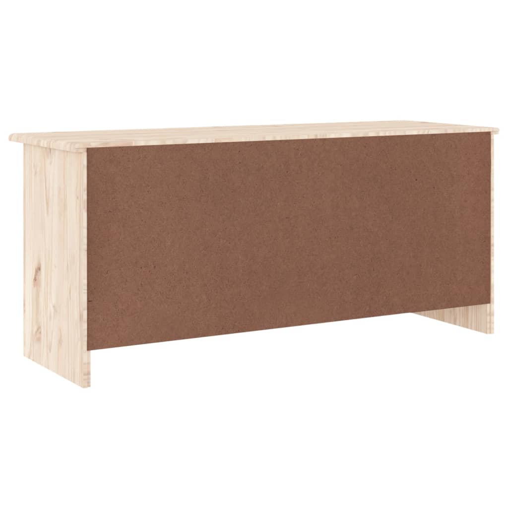 Alta tömör fenyőfa cipőszekrény 100x35x45 cm