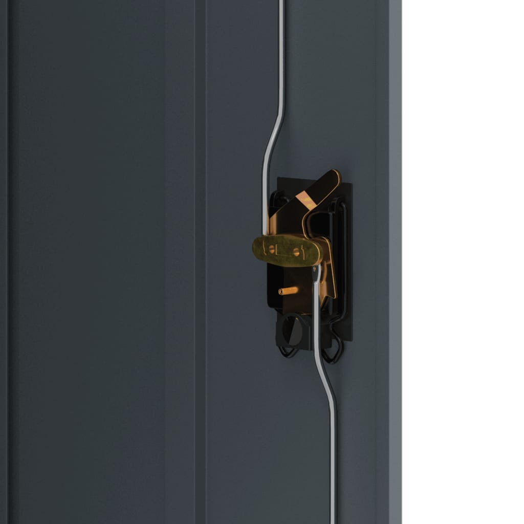 Antracitszürke acél irattartó szekrény 90 x 40 x 70 cm