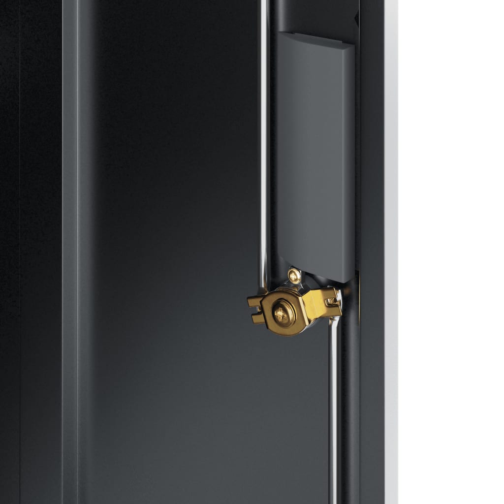 Antracitszürke acél irattartó szekrény 79x40x90 cm