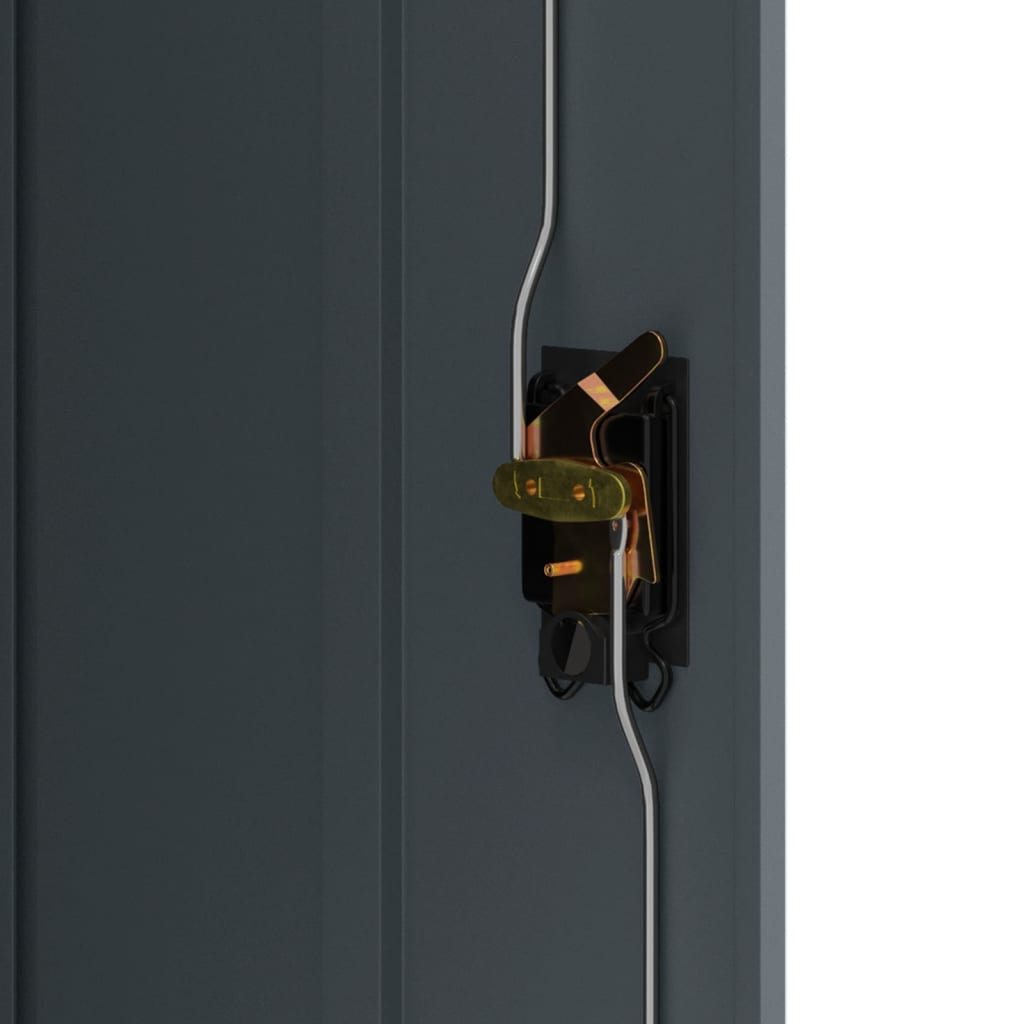 Antracitszürke acél irattartó szekrény 90x40x105 cm