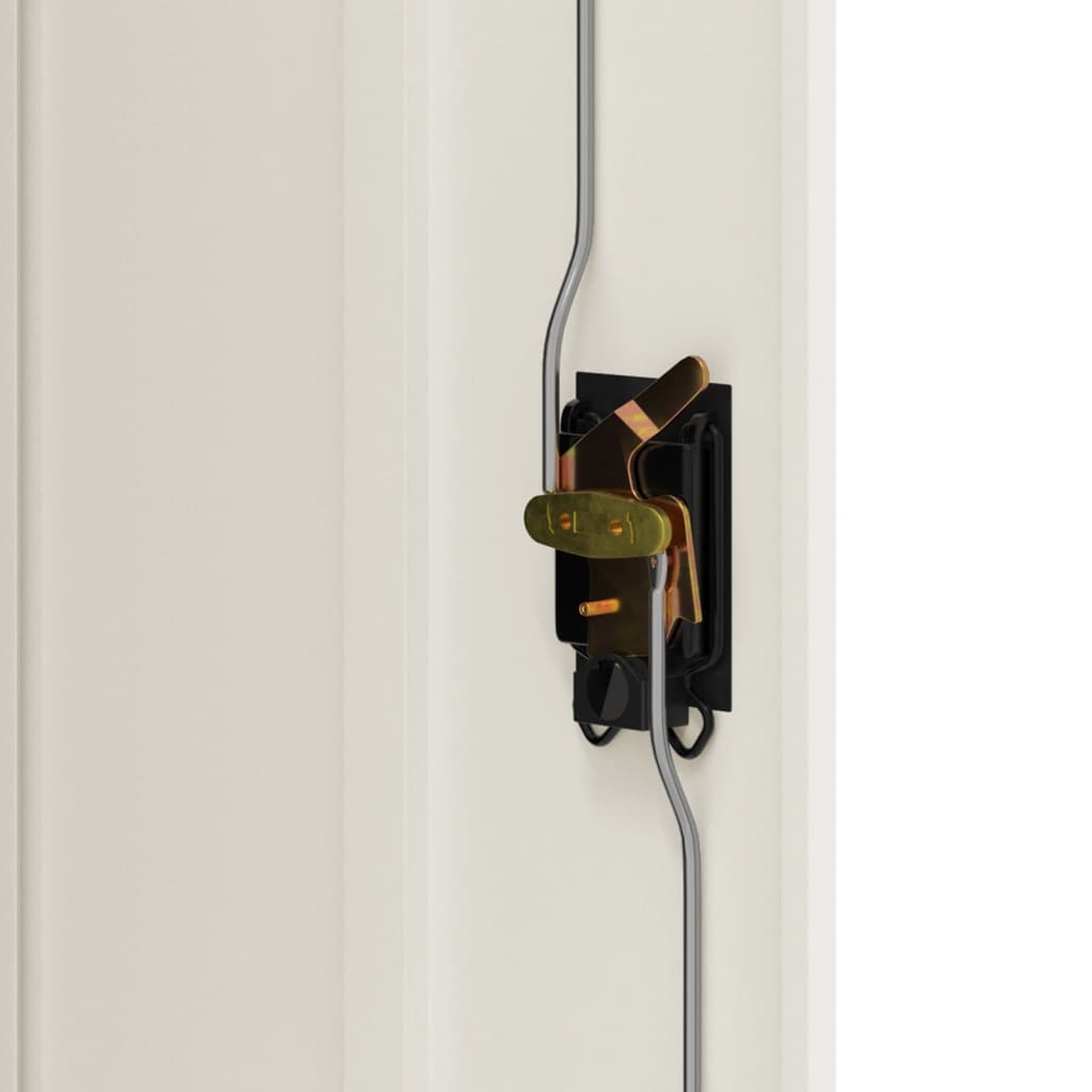 Fehér acél irattartó szekrény 90x40x140 cm