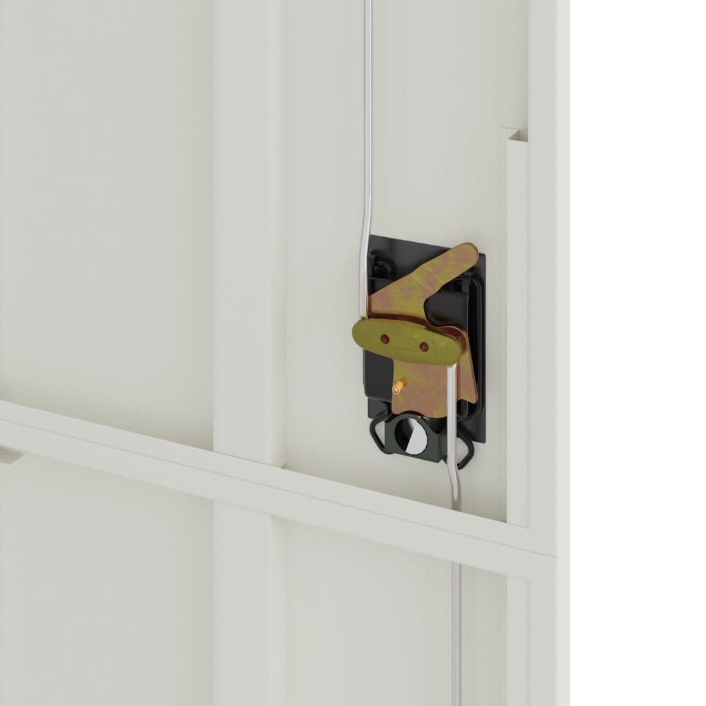 Világosszürke acél irattartó szekrény 105x40x180 cm