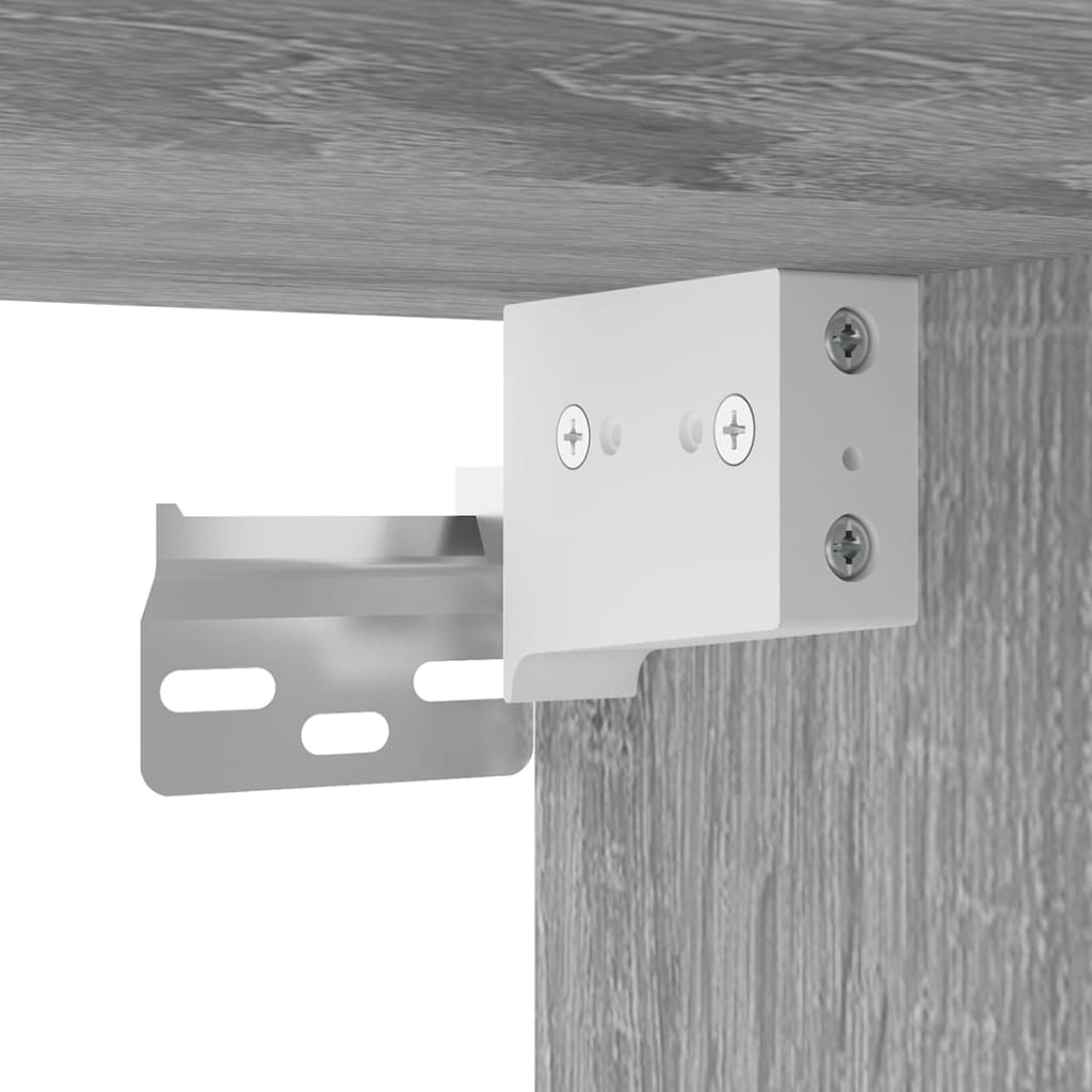 2 db szürke sonoma falra szerelhető tv-szekrény 57x34,5x40 cm 2 db szürke sonoma falra szerelhető tv-szekrény 57x34,5x40 cm