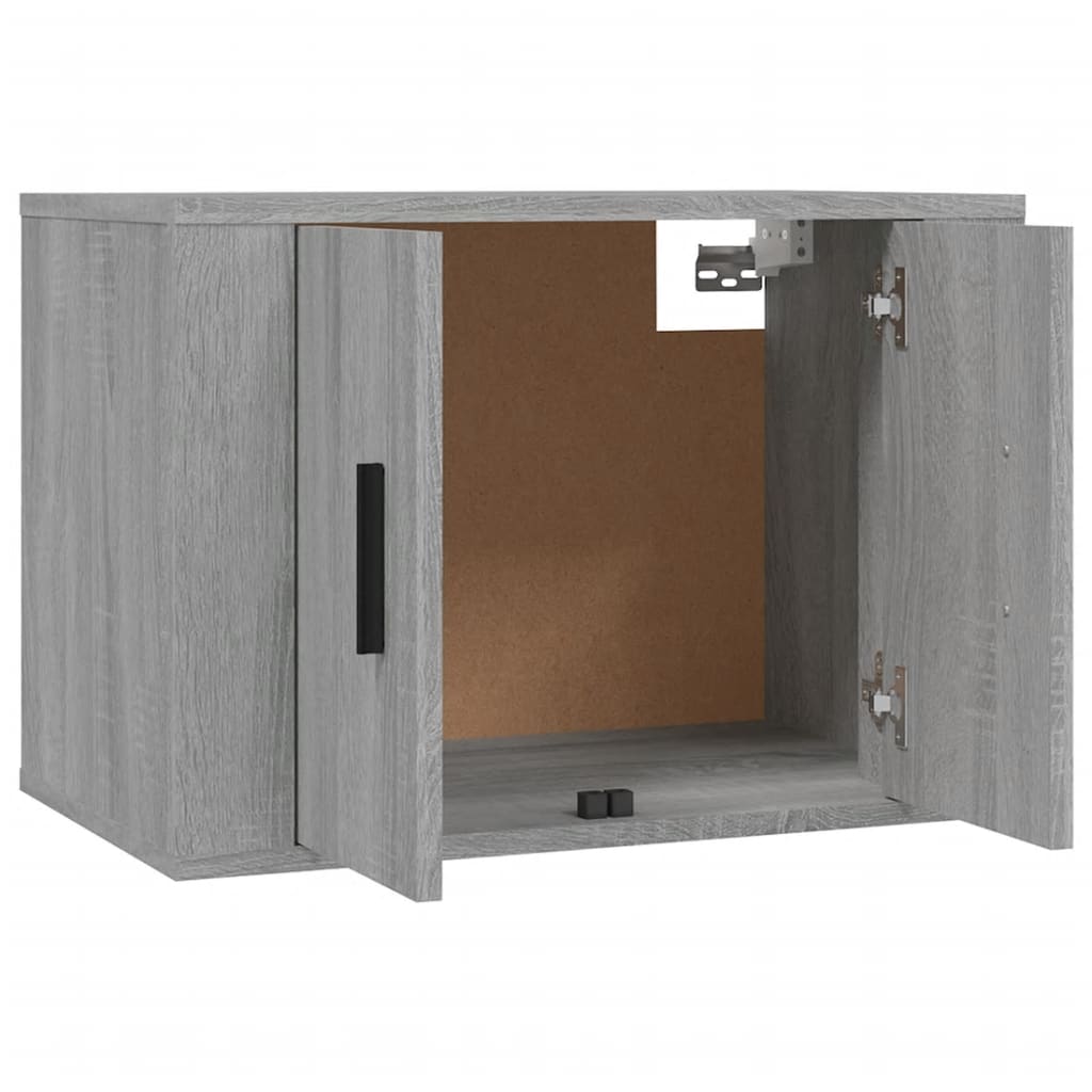 3 db szürke sonoma falra szerelhető tv-szekrény 57x34,5x40 cm