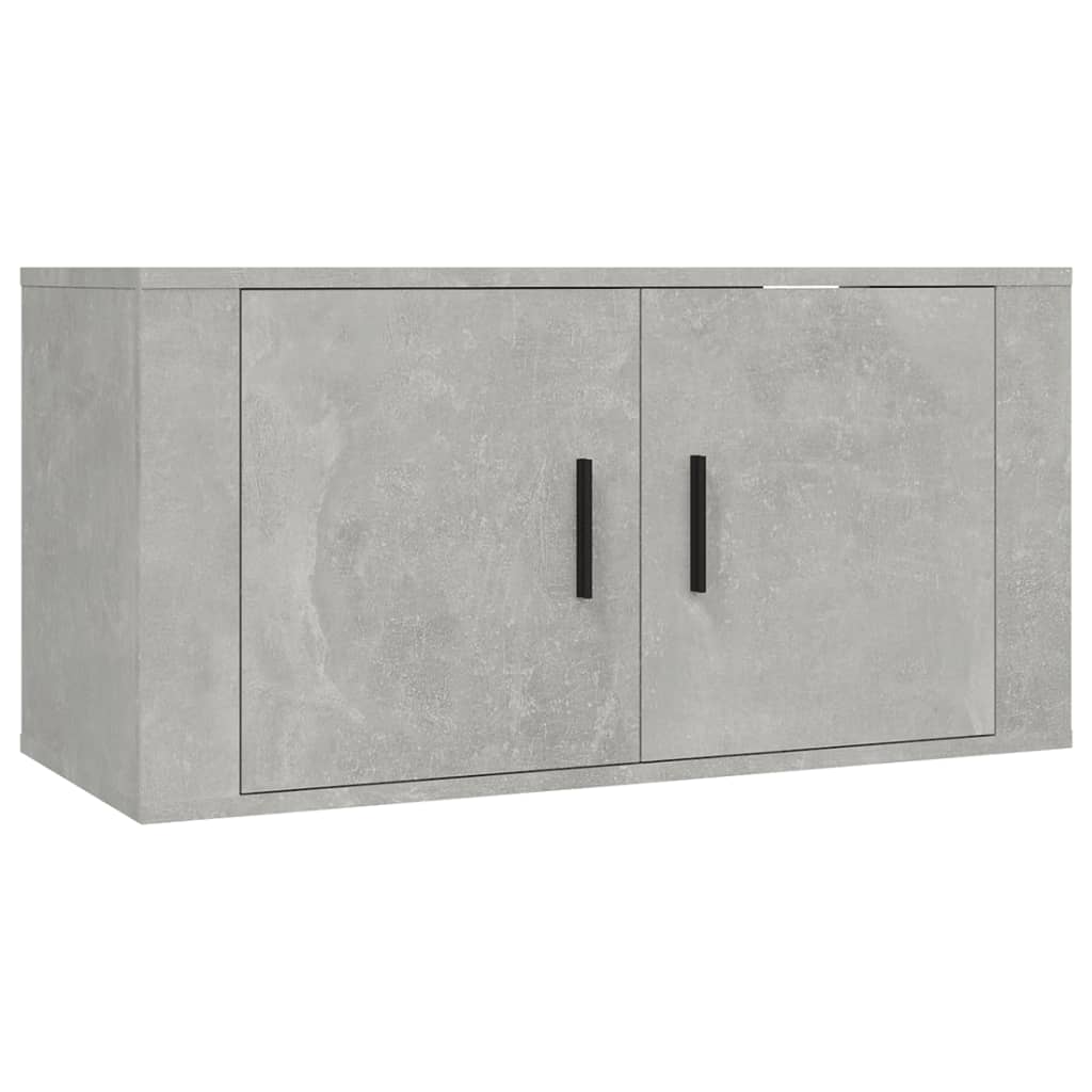 2 db betonszürke fali tv-szekrény 80 x 34,5 x 40 cm 2 db betonszürke fali tv-szekrény 80 x 34,5 x 40 cm