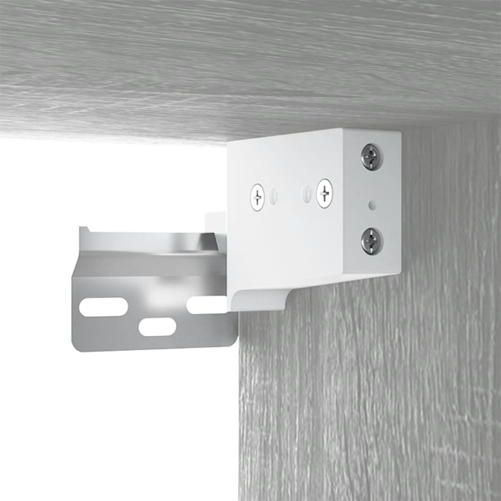 2 db szürke sonoma falra szerelhető tv-szekrény 80x34,5x40 cm