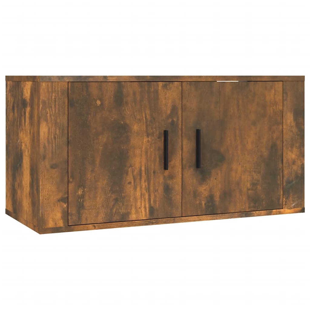 3 db füstös tölgyszínű fali tv-szekrény 80 x 34,5 x 40 cm 3 db füstös tölgyszínű fali tv-szekrény 80 x 34,5 x 40 cm