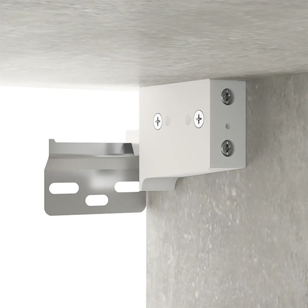 2 db betonszürke fali tv-szekrény 100 x 34,5 x 40 cm