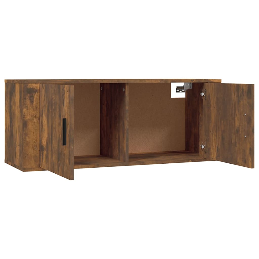 2 db füstös tölgyszínű fali tv-szekrény 100 x 34,5 x 40 cm 2 db füstös tölgyszínű fali tv-szekrény 100 x 34,5 x 40 cm