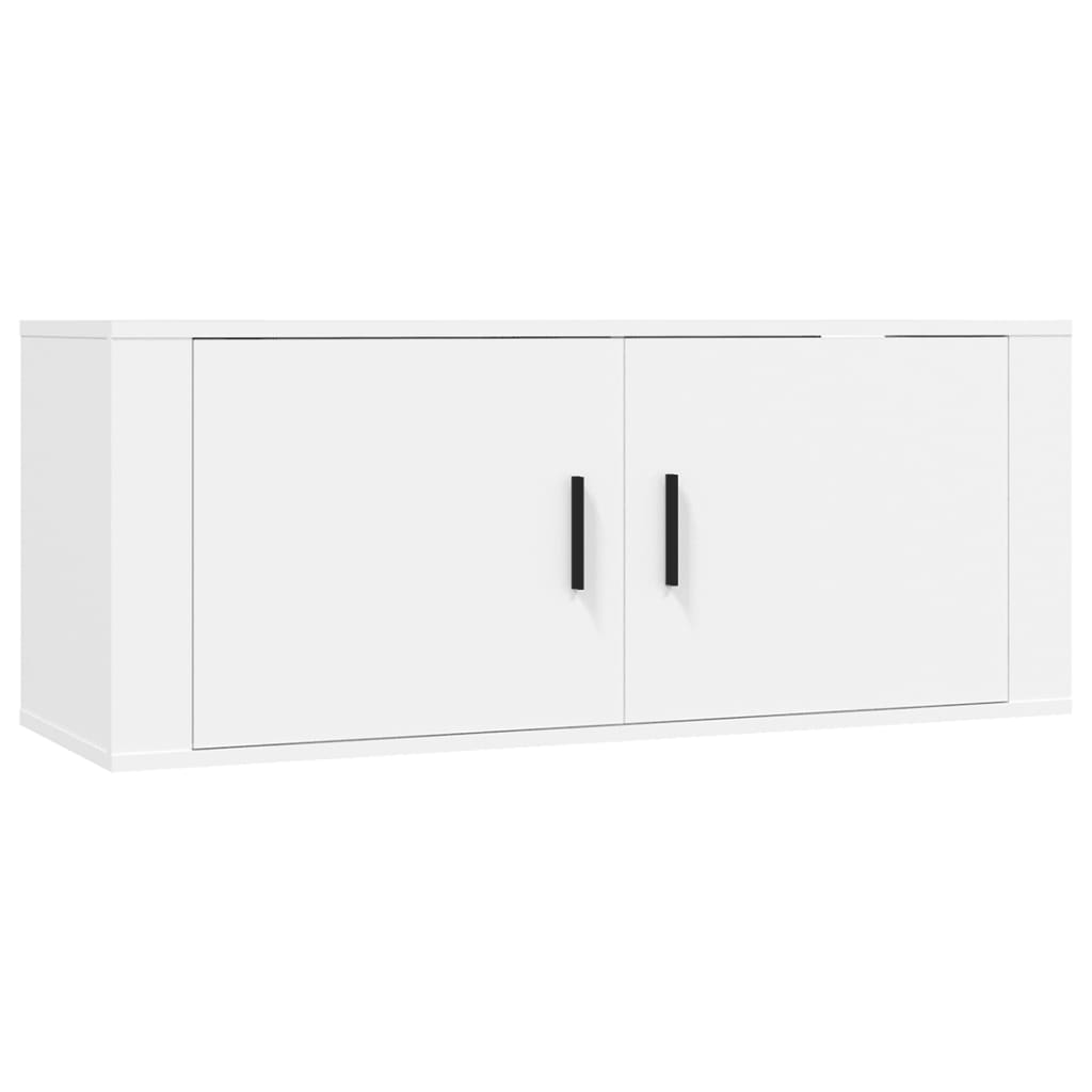 3 db fehér falra szerelhető tv-szekrény 100 x 34,5 x 40 cm 3 db fehér falra szerelhető tv-szekrény 100 x 34,5 x 40 cm