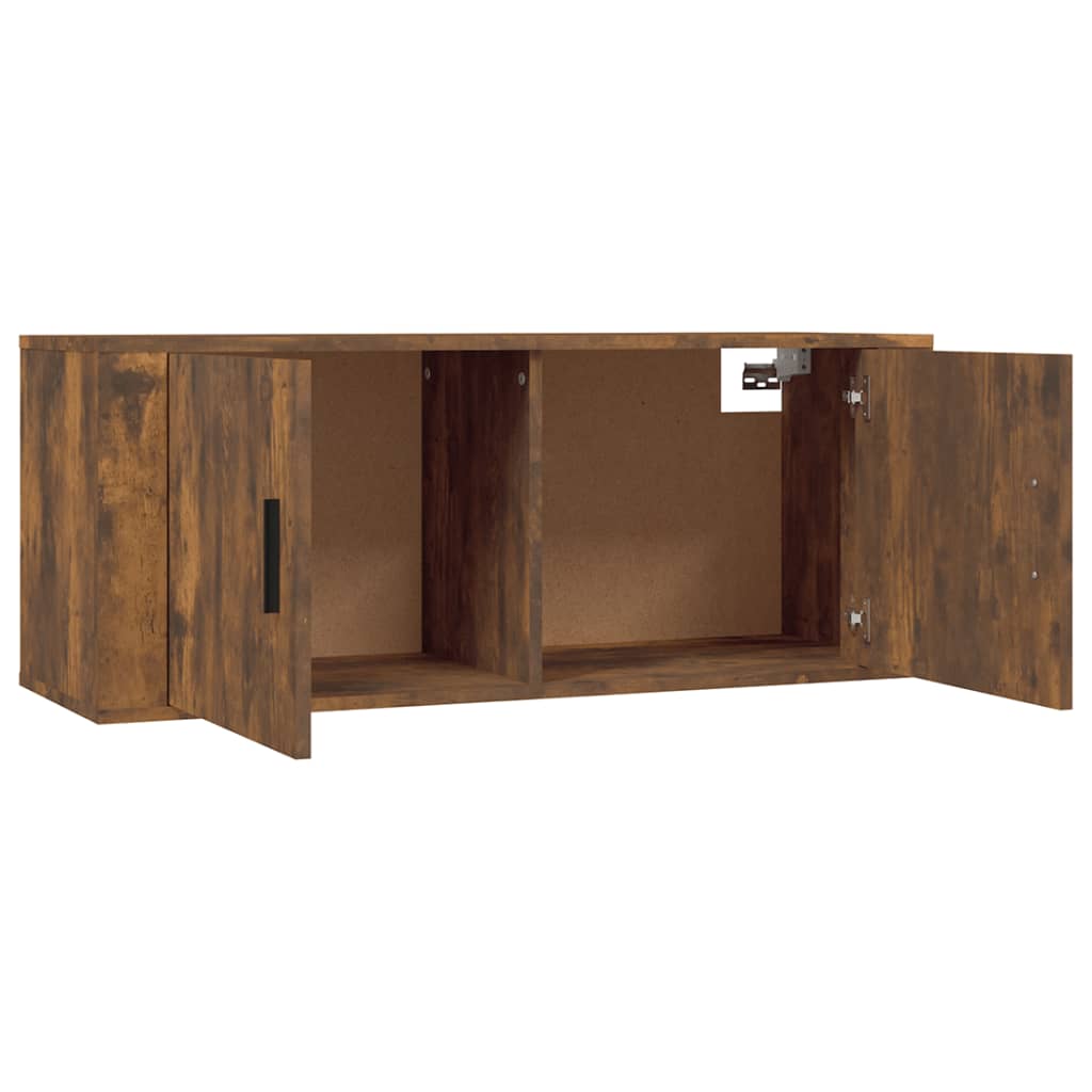 3 db füstös tölgyszínű fali tv-szekrény 100 x 34,5 x 40 cm 3 db füstös tölgyszínű fali tv-szekrény 100 x 34,5 x 40 cm
