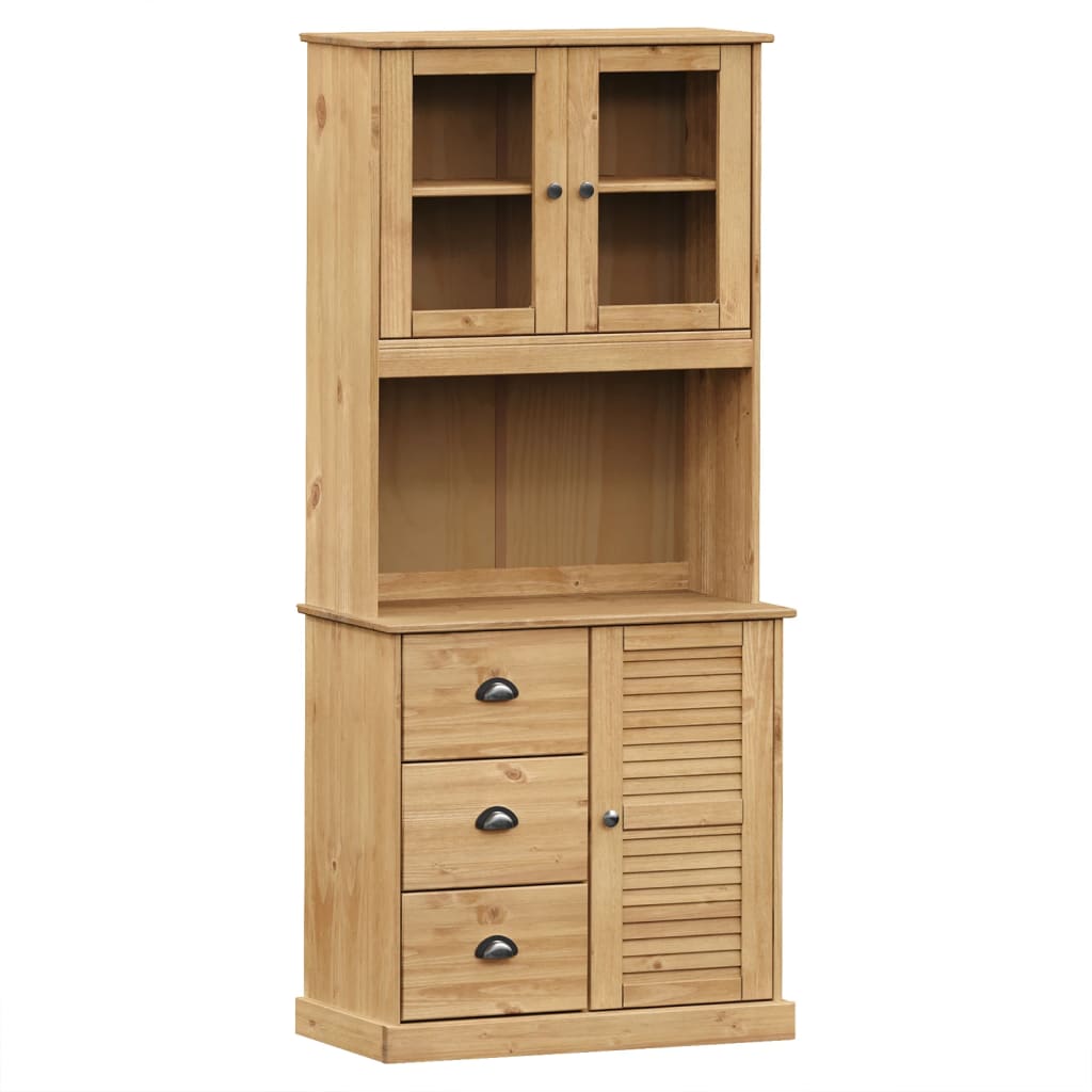 Vigo tömör fenyőfa magasszekrény 78x40x175 cm