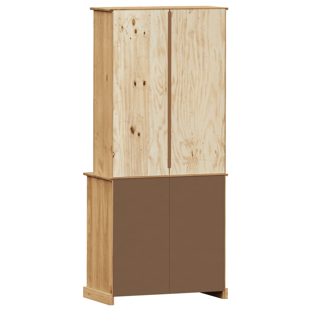 Vigo tömör fenyőfa magasszekrény 78x40x175 cm