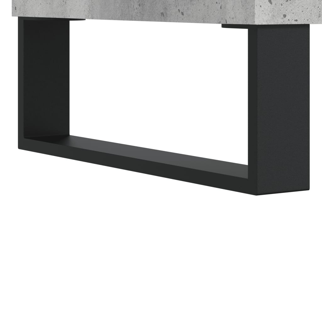 2 db betonszürke szerelt fa éjjeliszekrény 40 x 35 x 50 cm