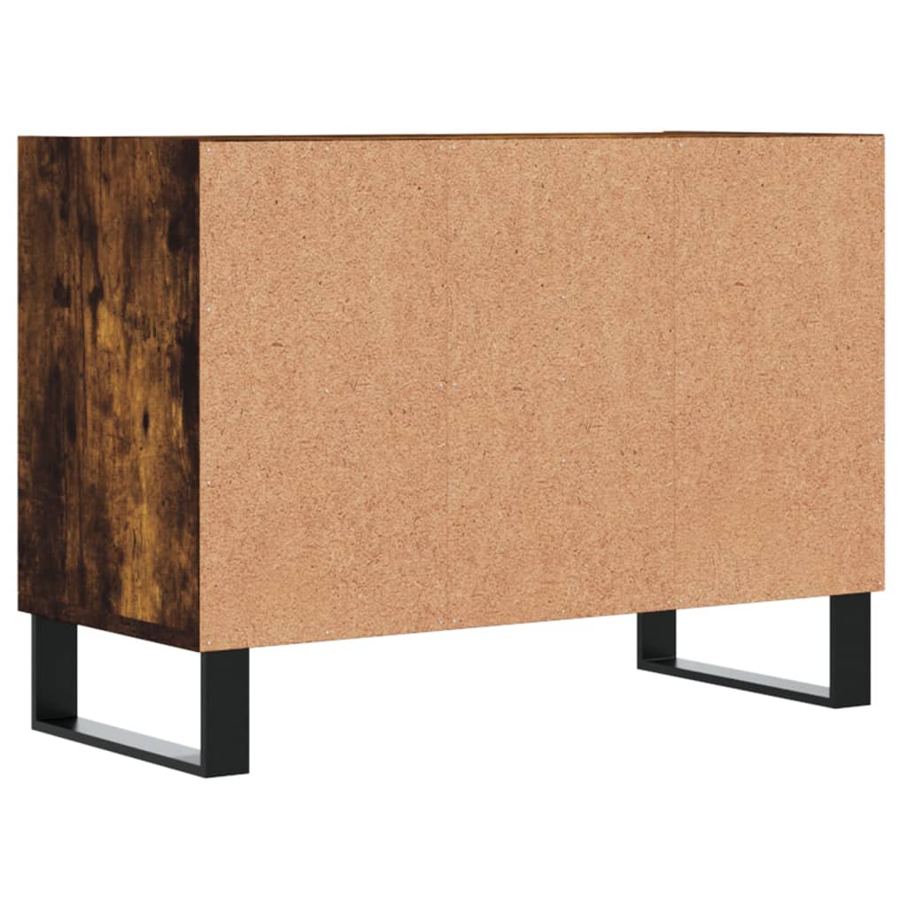 Füstös tölgy színű szerelt fa tv-szekrény 69,5x30x50 cm