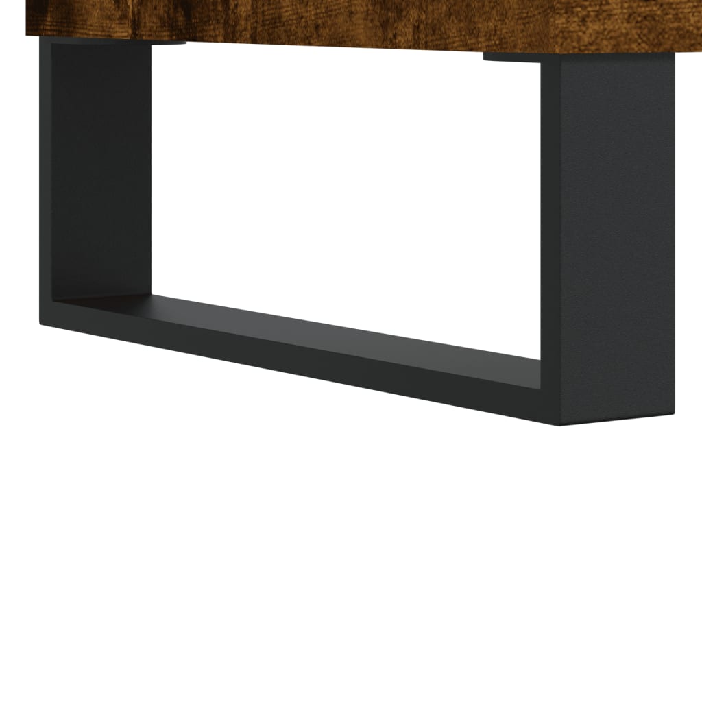 Füstös tölgy színű szerelt fa tv-szekrény 69,5x30x50 cm