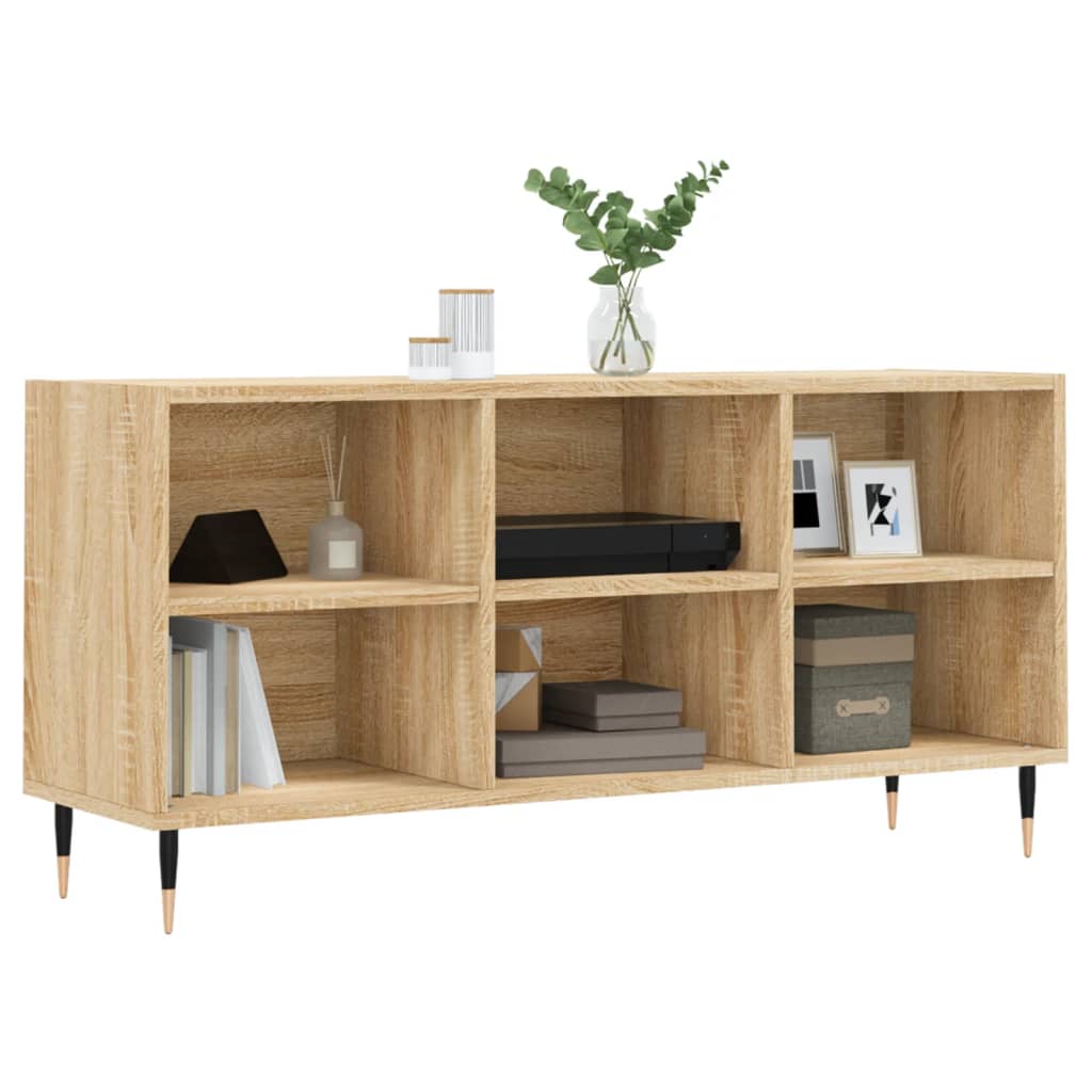 Sonoma-tölgyszínű szerelt fa tv-szekrény 103,5x30x50 cm Sonoma-tölgyszínű szerelt fa tv-szekrény 103,5x30x50 cm