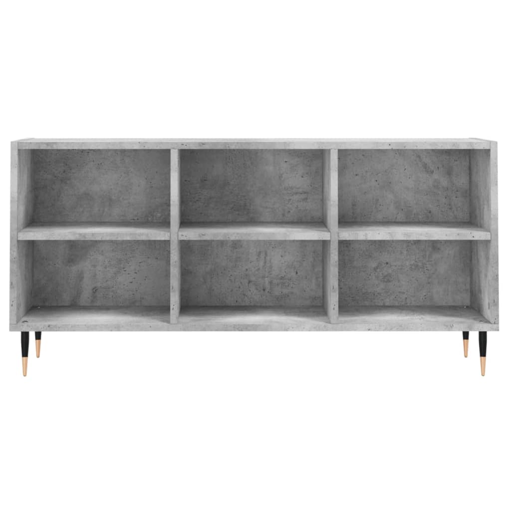 Betonszürke szerelt fa tv-szekrény 103,5x30x50 cm