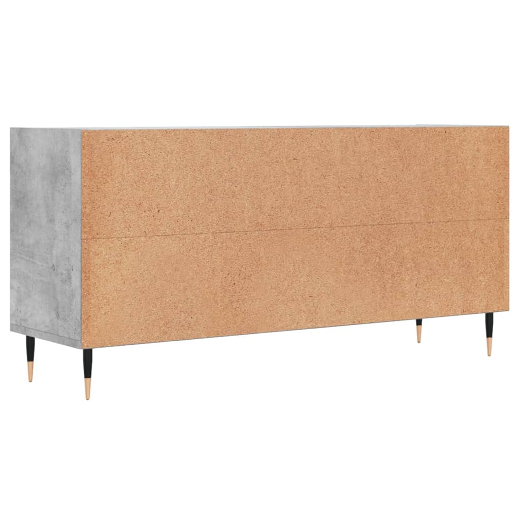 Betonszürke szerelt fa tv-szekrény 103,5x30x50 cm