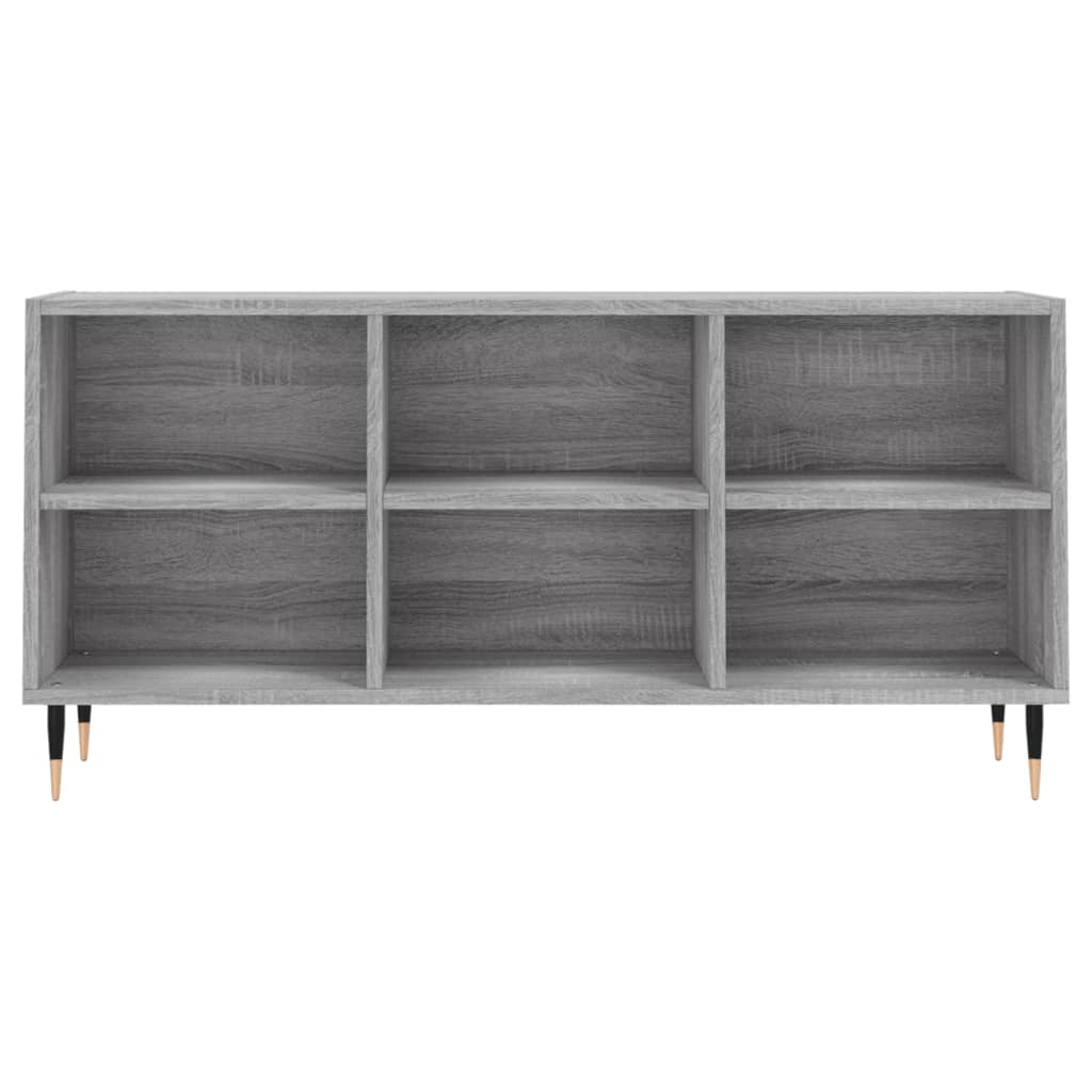 Szürke sonoma színű szerelt fa tv-szekrény 103,5x30x50 cm