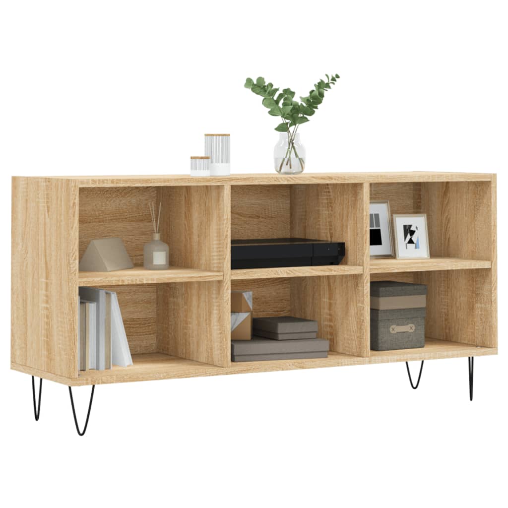 Sonoma-tölgyszínű szerelt fa tv-szekrény 103,5x30x50 cm Sonoma-tölgyszínű szerelt fa tv-szekrény 103,5x30x50 cm