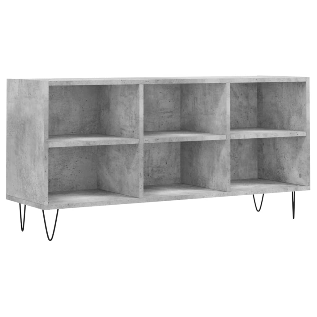 Betonszürke szerelt fa tv-szekrény 103,5x30x50 cm Betonszürke szerelt fa tv-szekrény 103,5x30x50 cm