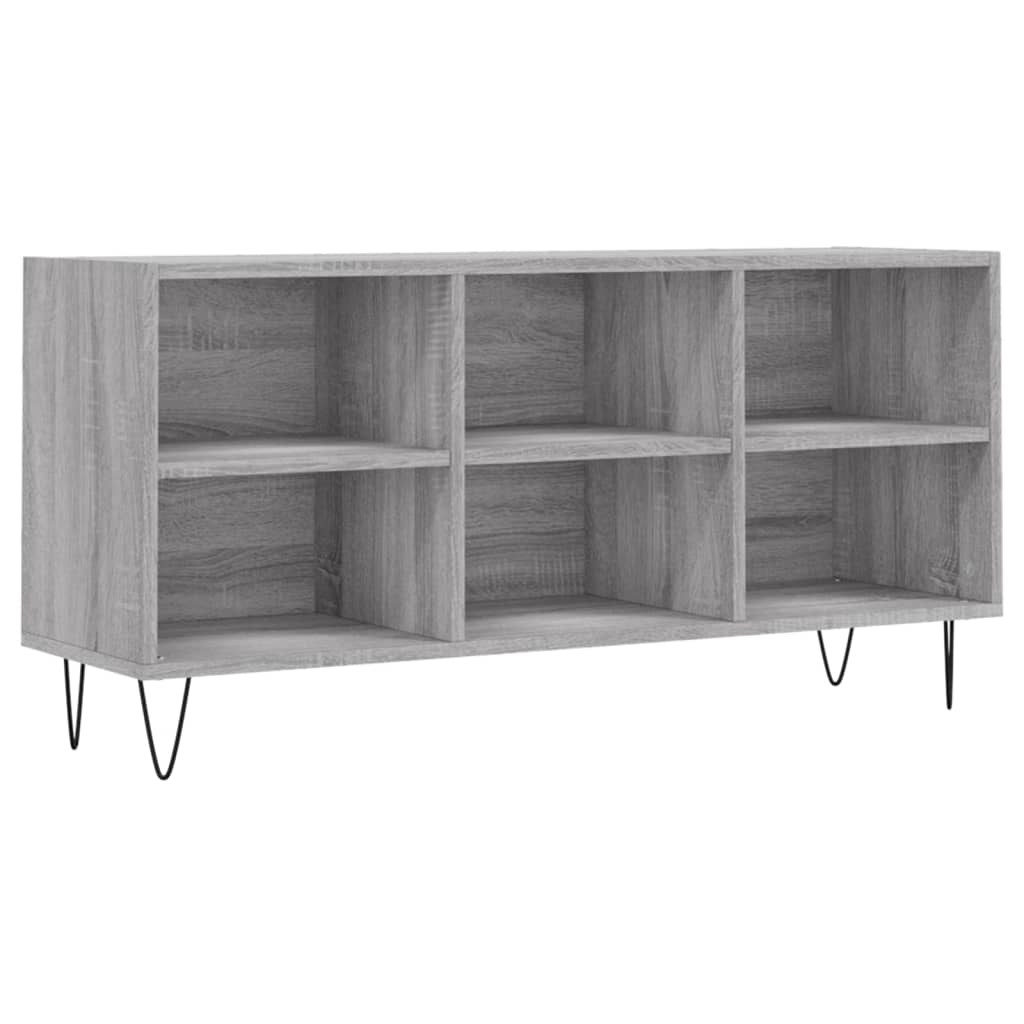 Szürke sonoma színű szerelt fa tv-szekrény 103,5x30x50 cm Szürke sonoma színű szerelt fa tv-szekrény 103,5x30x50 cm