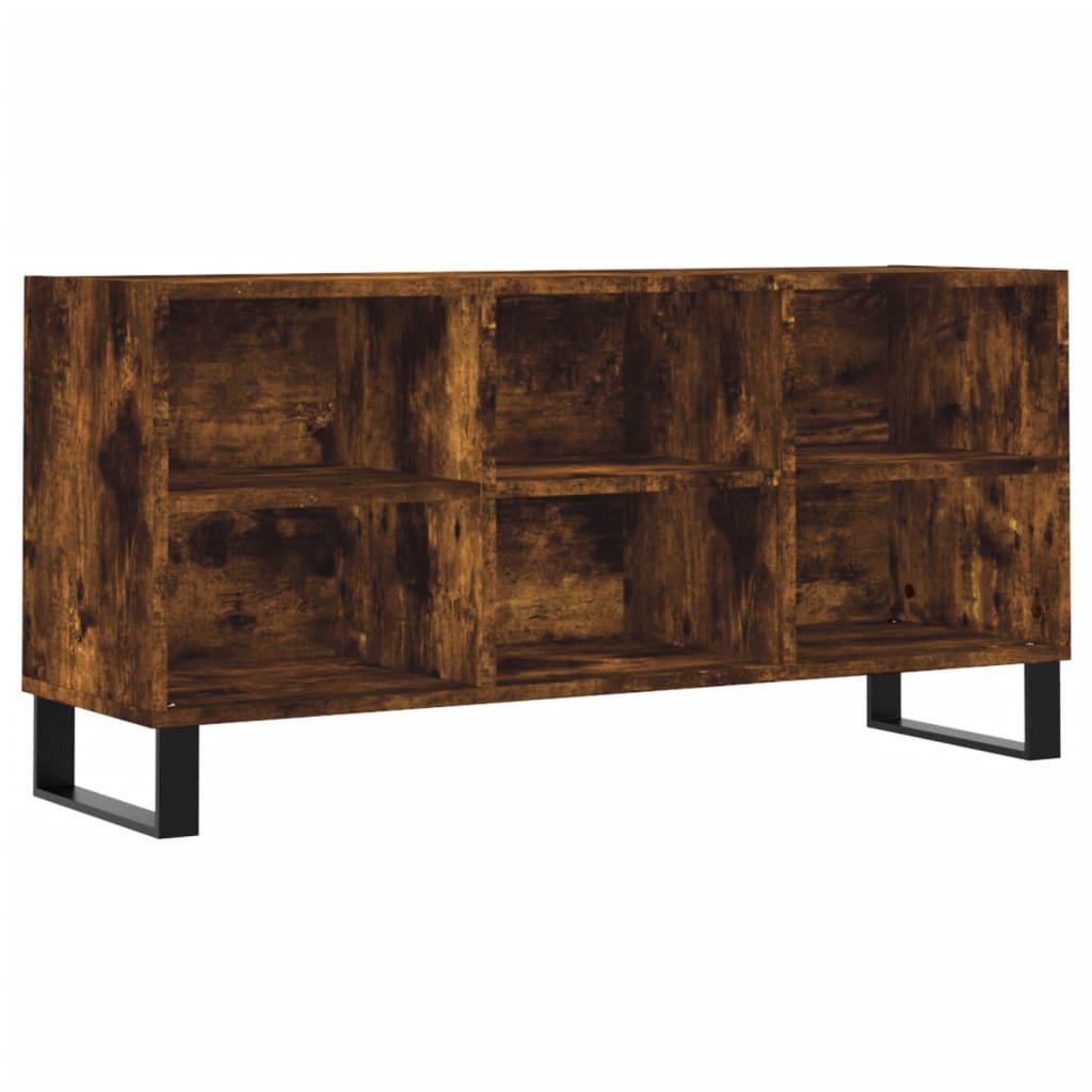Füstös tölgyszínű szerelt fa tv-szekrény 103,5x30x50 cm Füstös tölgyszínű szerelt fa tv-szekrény 103,5x30x50 cm