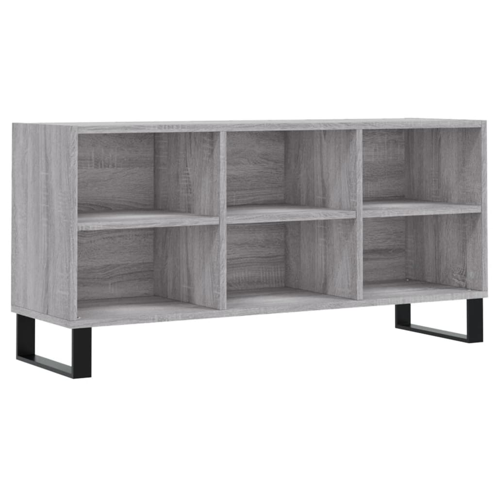 Szürke sonoma színű szerelt fa tv-szekrény 103,5x30x50 cm