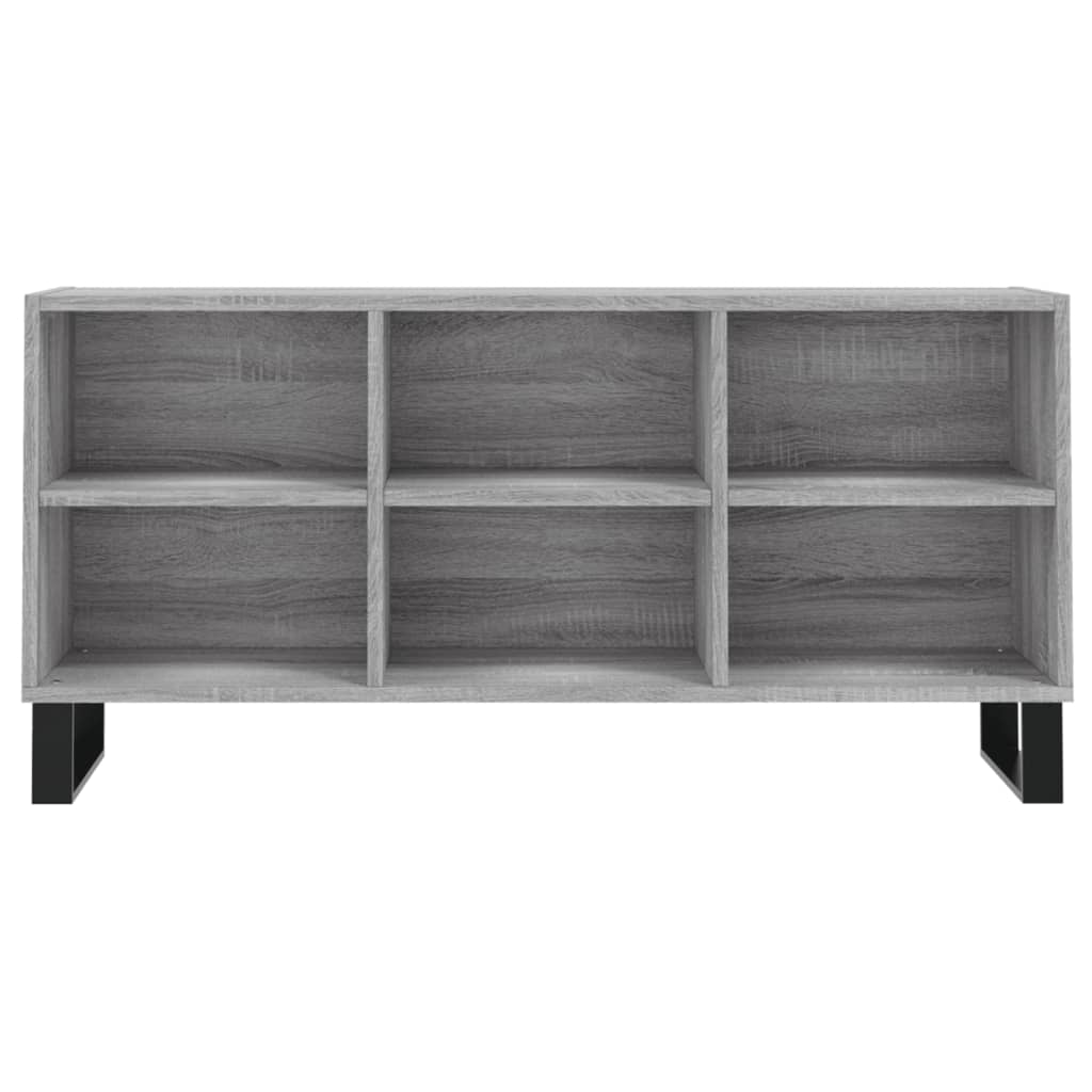 Szürke sonoma színű szerelt fa tv-szekrény 103,5x30x50 cm