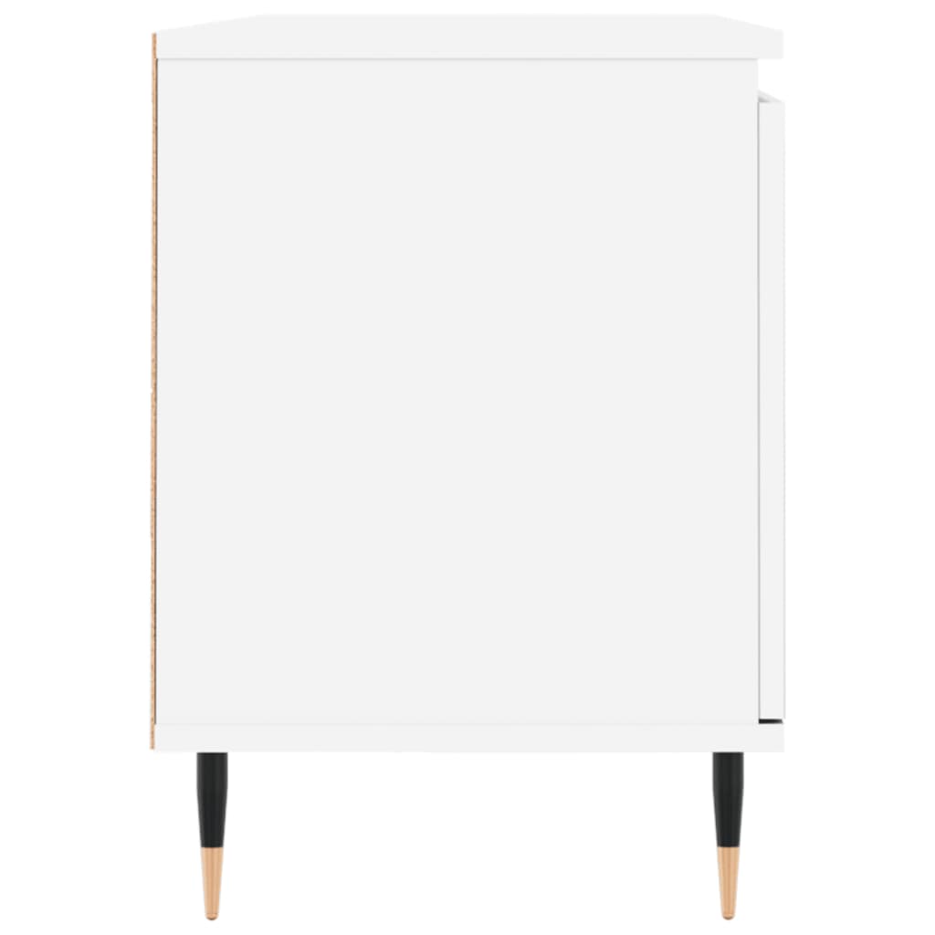 Fehér szerelt fa tv-szekrény 104 x 35 x 50 cm